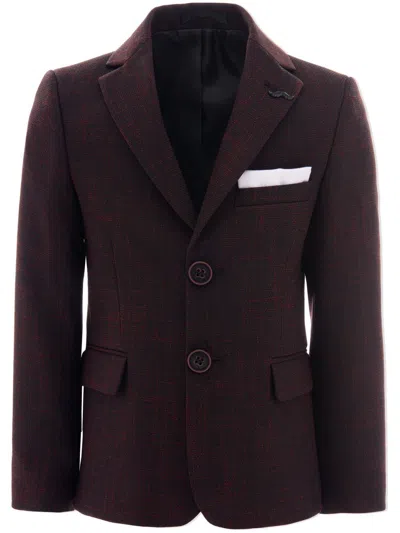 MOUSTACHE PEAK-LAPEL TAILORED BLAZER