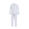 Moustache Peak Lapel Tuxedo Set In White