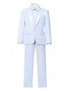 Moustache Kids' Peak-lapels Suit In White