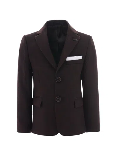 Moustache Kids' Peak-lapel Blazer In Red
