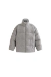Moustache Kids'  Puffer Jacket With High Collar In Gray
