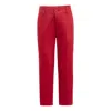 Moustache Red Formal Pants