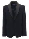 Moustache Shawl-lapel Single-breasted Blazer In Blue
