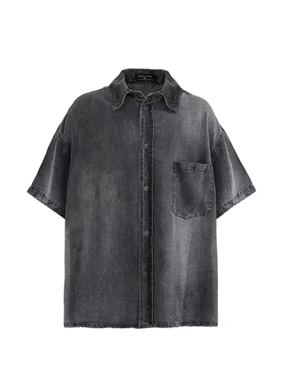 Moustache Kids' Short-sleeve Shirt In Gray