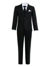 Moustache Single-breasted Suit Set (set Of Five) In Black