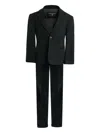 Moustache Single-breasted Suit Set (set Of Two) In Black