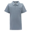 Moustache Blue Solid Logo Polo In Blue