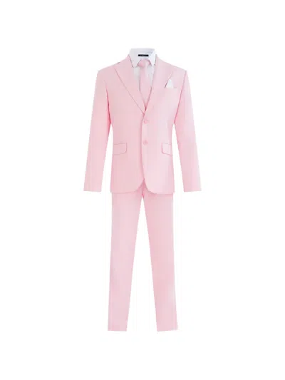 Moustache Kids' Tailored Suit In Pink