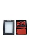 Moustache Textured-finish Accessory Set In Red