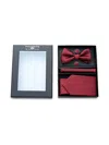 Moustache Tie Set In Red