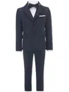 Moustache Tuxedo Four-piece Suit In 蓝色