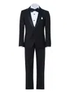 Moustache Shawl Lapel Suit In Black