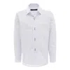 Moustache White Ticket Print Dress Shirt