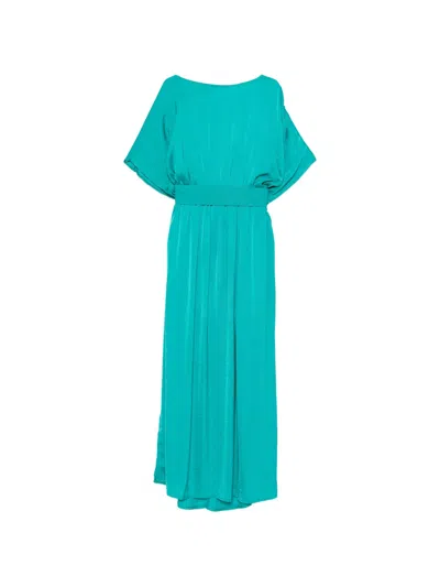 Moutaki Belted Maxi Dress In Green