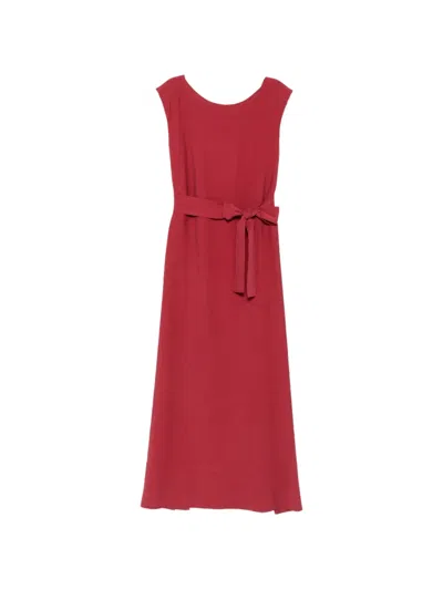 Moutaki Belted Maxi Dress In Multi