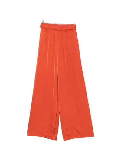 Moutaki Belted Wide-leg Palazzo Pants In Orange