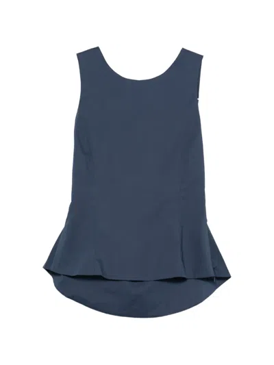 Moutaki Bow-detail Peplum Blouse In Multi
