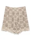 Moutaki Embroidered-lace Shorts
