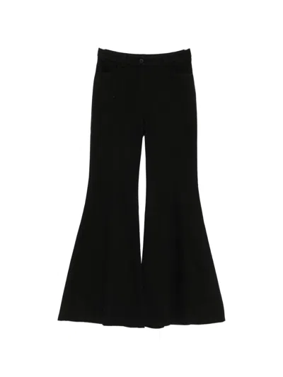 Moutaki Flared Trousers In Black