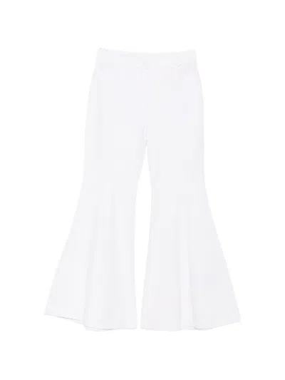Moutaki Flared-leg Trousers In White