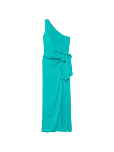 Moutaki One-shoulder Maxi Dress In Green