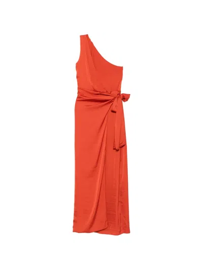 Moutaki One-shoulder Maxi Dress In Orange