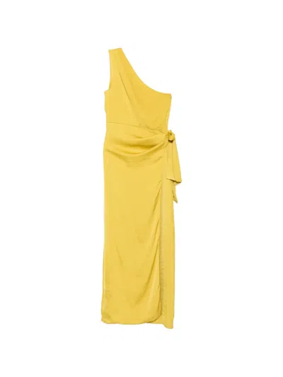 Moutaki One-shoulder Maxi Dress In Yellow