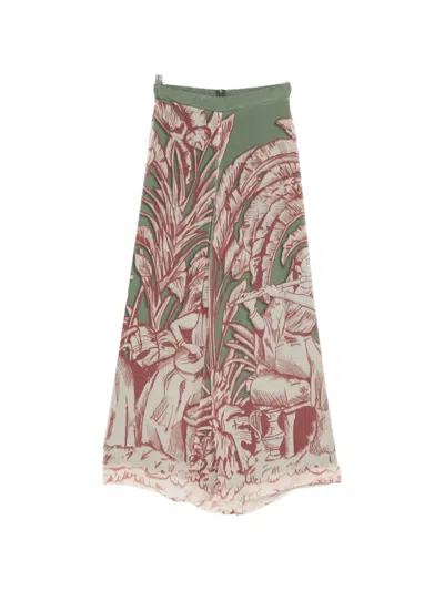 Moutaki Print-detail Wide-leg Palazzo Pants In Multi
