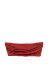 Moutaki Ruched Bikini Top In Red