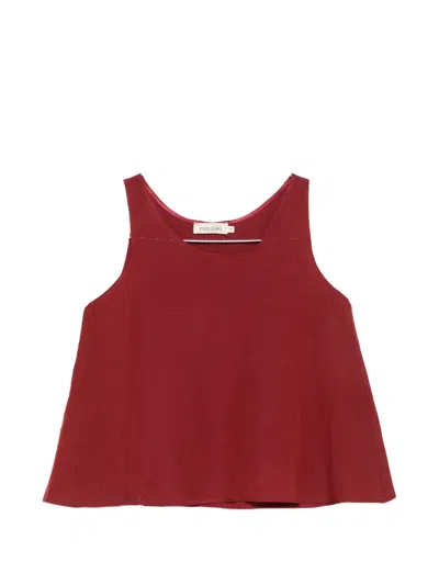 Moutaki Scoop-neck Sleeveless Blouse In 레드