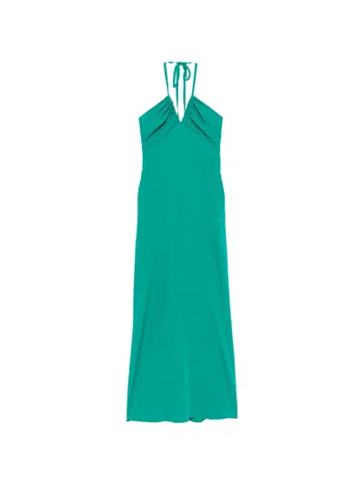 Moutaki V-neck Bow-detail Maxi Dress In Multi