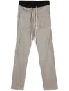Mouty Embroidered-logo Cargo Pants In Grey