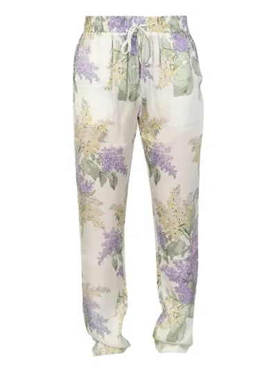 MOUTY FLORAL-PRINT STRAIGHT-LEG TROUSERS