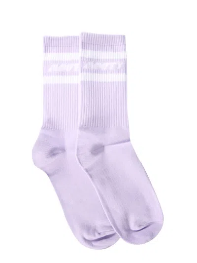 Mouty Logo Socks In Lilac