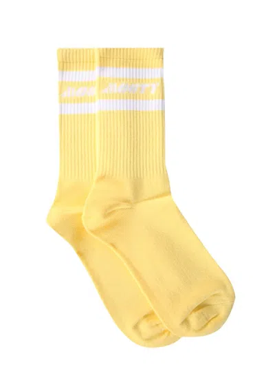 Mouty Logo Socks In Yellow