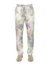 Mouty Floral-print Straight-leg Trousers In Multi