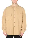 Mouty Wool Pocket Shirt In Brown