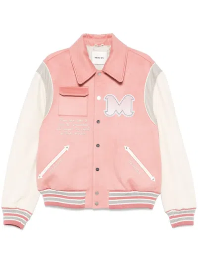 Mouty Varsity Jacke In Rosa