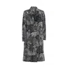 Mov Women's Black / White Animal Print Faux Fur Coat In Black/white