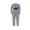 Mov Women's Black / White Checkered Pants- Black& White In Black/white