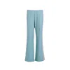 Mov Women's Perfect Suit Pants — Straight-leg Vegan Leather With Side Stripes In Retro Blue In Blue