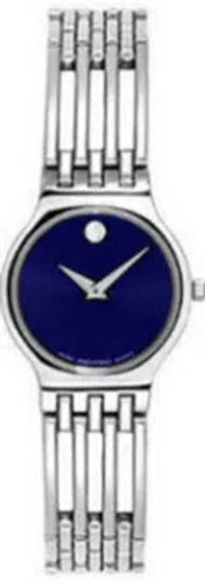 Pre-owned Movado 0604123 Esperanza Mop Blue Dial Women's Swiss Watch