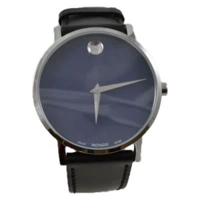 Pre-owned Movado 0607270 Men's Museum Classic Blue Dial Quartz Watch