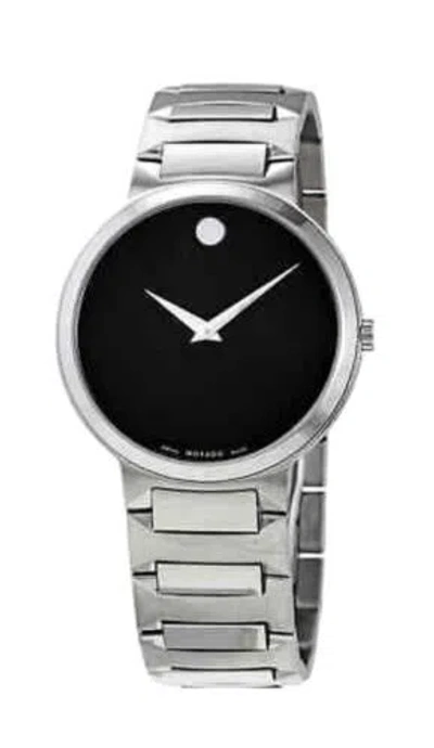 Pre-owned Movado 0607292 Temo Quartz Black Dial Men's Watch