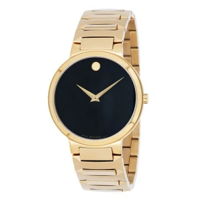 Pre-owned Movado 0607294 Men's Temo Black Dial Quartz Watch