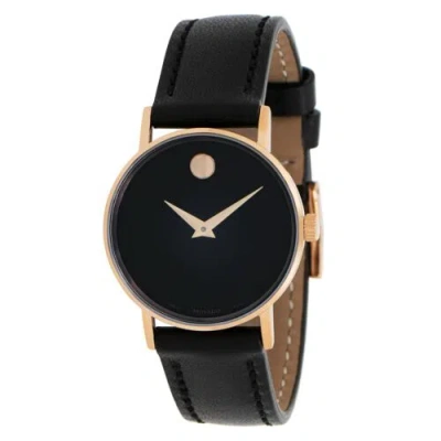 Pre-owned Movado 0607320 Women's Museum Classic Black Dial Quartz Watch