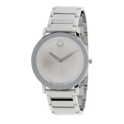 Pre-owned Movado 0607407 Men's Sapphire Silver Quartz Watch