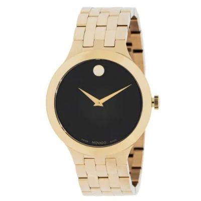 Pre-owned Movado 0607417 Men's Veturi Black Dial Quartz Watch