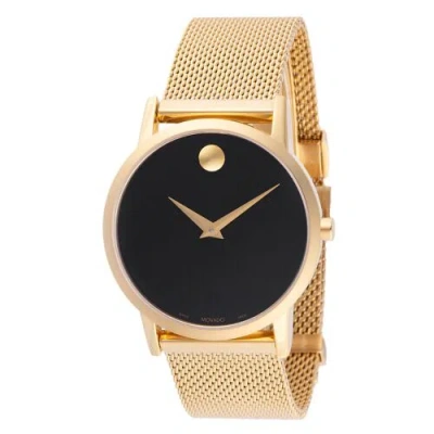Pre-owned Movado 0607647 Women's Museum Classic Black Dial Quartz Watch