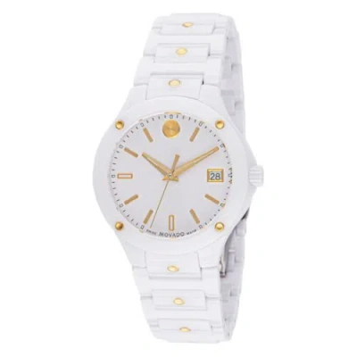 Pre-owned Movado 0607740 Women's Se White Dial Quartz Watch